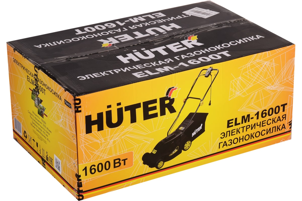 Газонокосилка электрическая ELM-1600T Huter