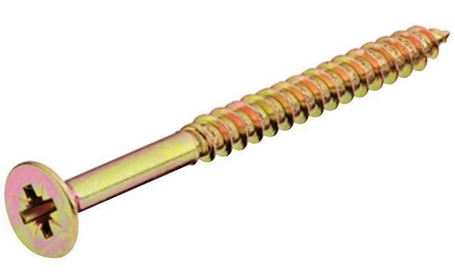 Саморез ж/пассивированный 6*70, острый, потай, Pozi