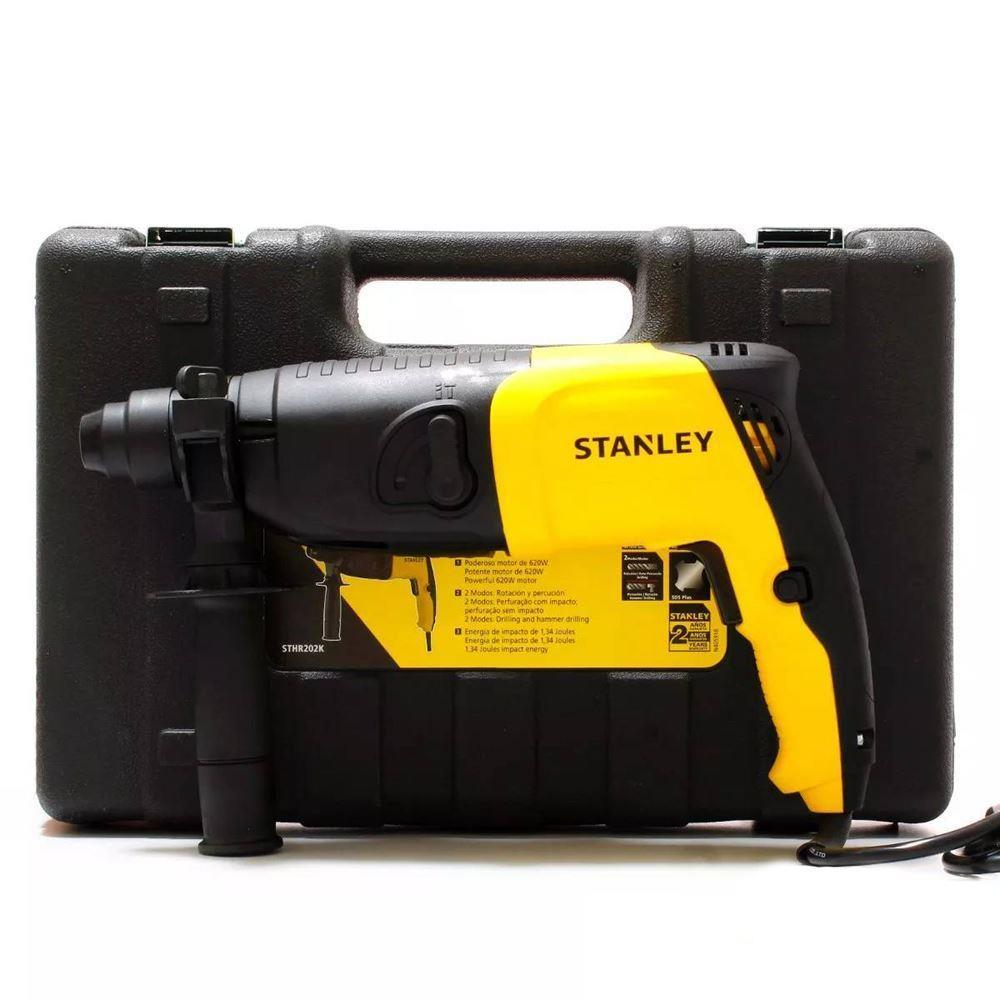 Перфоратор STANLEY STHR202K, SDS-PLus, 20 мм, 620 Вт, 1,34 Дж, 1250 об/мин, 3900 уд/мин, 2 режима, кейс