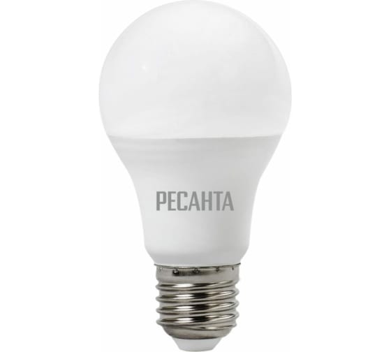 Лампа светодиодная LL-R-A80-20W-230-6K-E27 (груша, 20Вт, холод., Е27) Ресанта