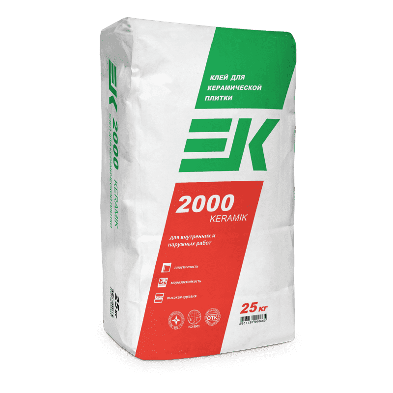 Клей ЕК 2000 для керамической плитки (25кг)