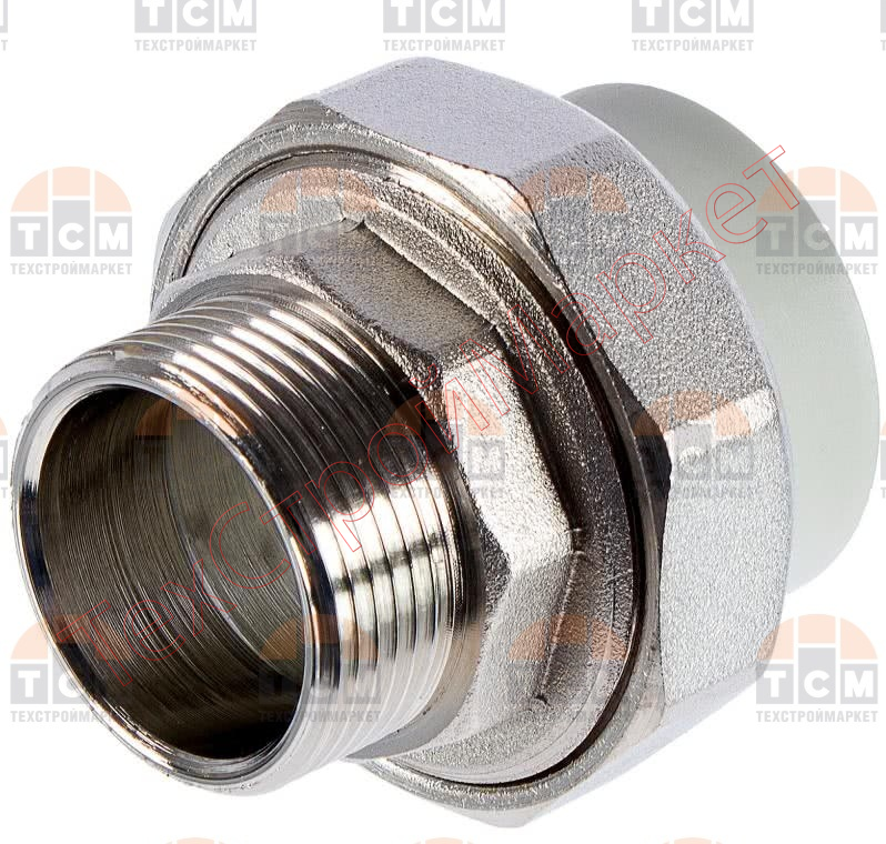 Муфта (американка) наружная резьба 20*3/4 Серая(Vаlfex) 