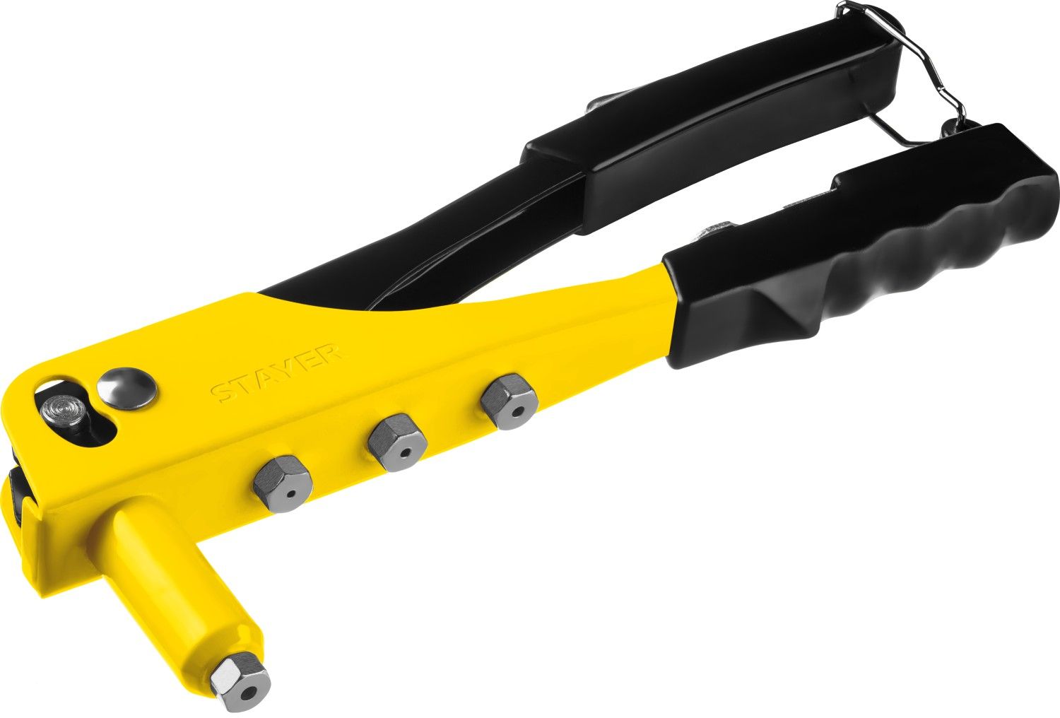 Заклепочник размер заклепок d=2,4-4,8 мм, из алюминия, стальной корпус, STAYER MaxFix "MS 100"