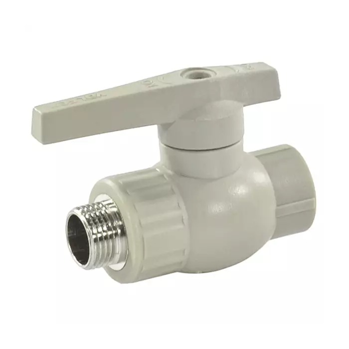 Кран шаровой комбинированный НР 20х1/2 (60/15) (Valfex) СЕРЫЙ "ВАЛФ-РУС"