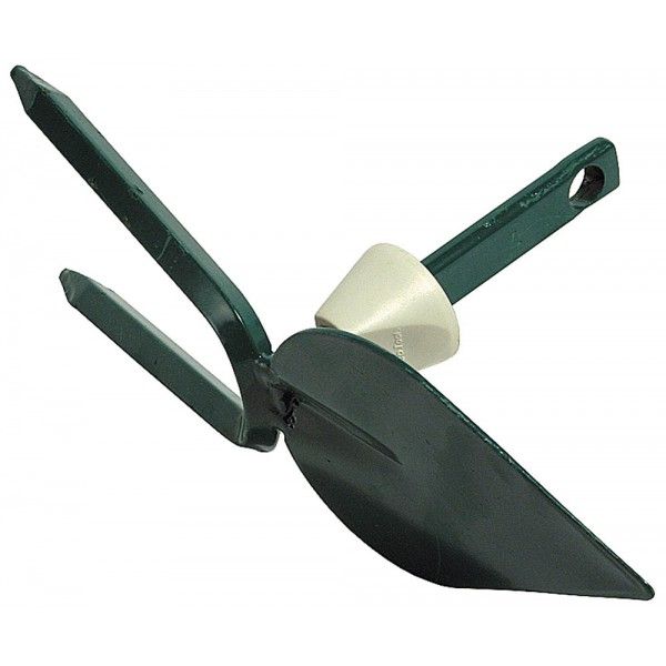 Мотыжка садовая лезвие лепесток, 2 зубца, с быстрозажимным механизмом, 70мм RACO