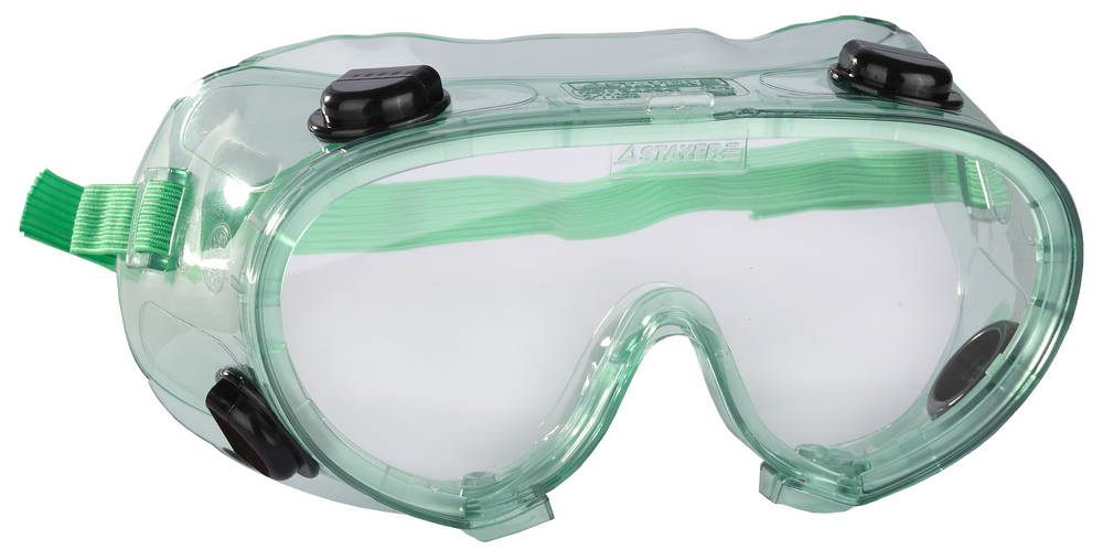 Очки защитные самосборные закрытого типа с непрямой вентиляцией, поликарбонатные прозрачные линзы STAYER