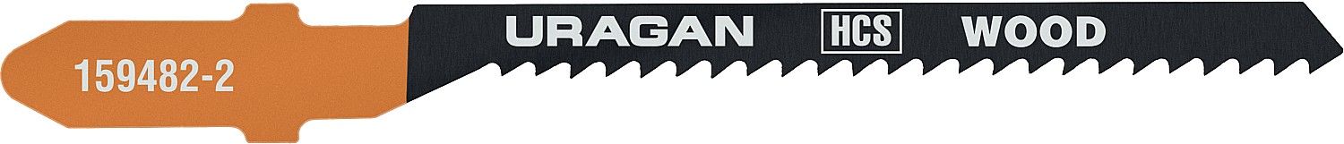 Полотна по дереву, ДСП, фигур. рез, T119BO, HCS,T-хвост., шаг 2мм, 75/50мм, 2шт URAGAN