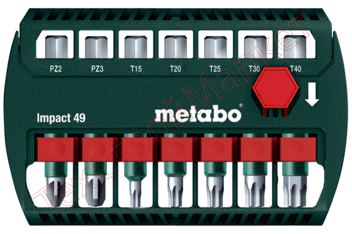 Набор бит Metabo Impact 7 предметов