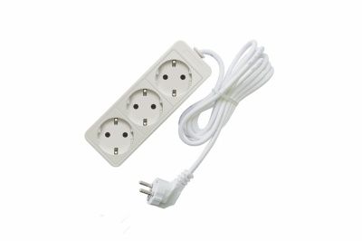 Удлинитель бытовой СОЮЗ 3500 Вт 3роз с з/к  ПВС 3*1  3м 481S-6303