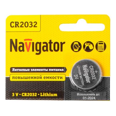 Элемент питания Navigator NBT-CR2032