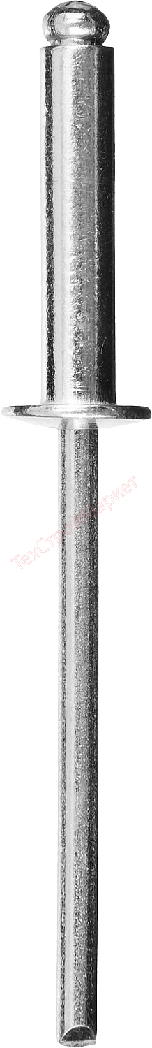 Заклепки алюминиевые, 4,0х16 мм, 20 шт, ЗУБР Профессионал
