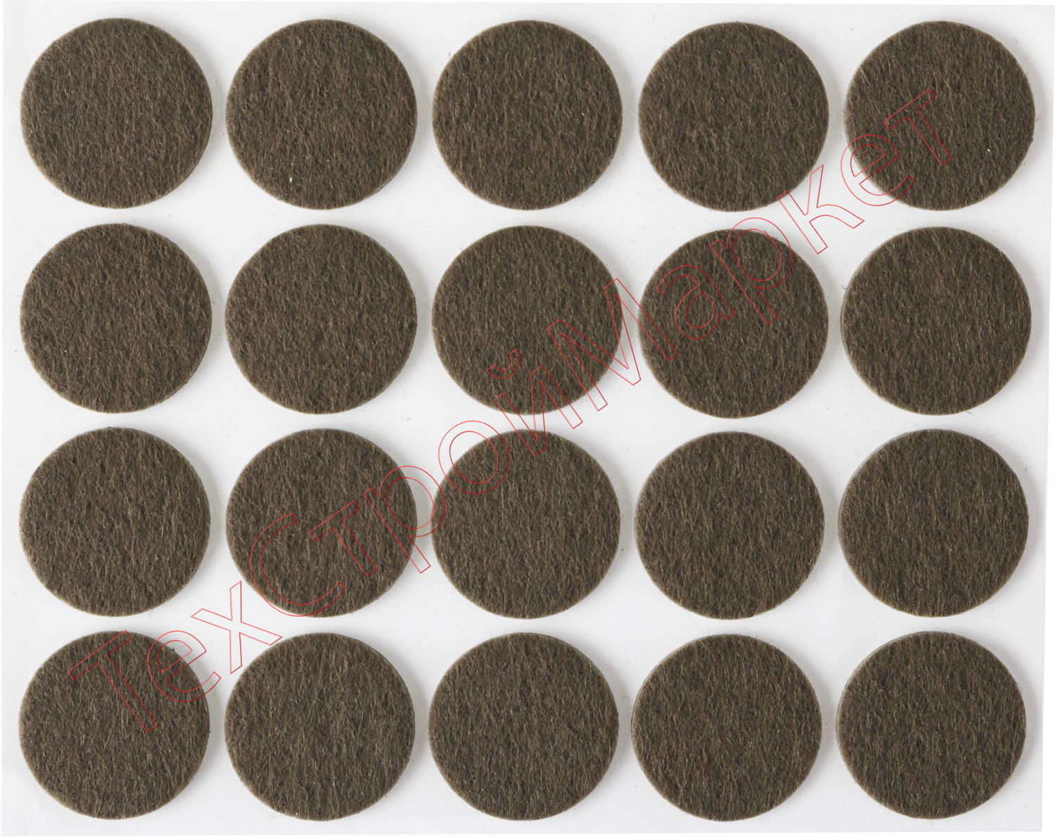 Накладки STAYER "COMFORT" на мебельные ножки, самоклеящиеся, фетровые, коричневые, круглые - диаметр 22 мм, 20 шт