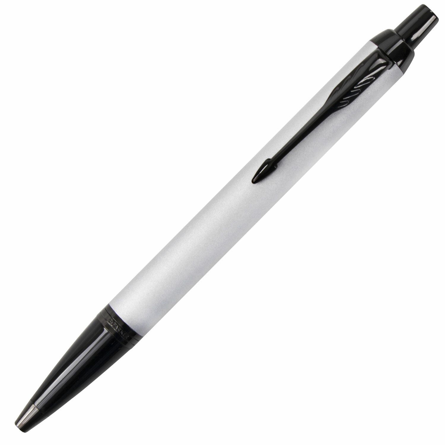 Ручка шариковая PARKER "IM Achromatic Grey BT", корпус серый матовый, нержавеющая сталь, синяя, 2127752