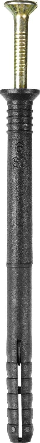 Дюбель-гвоздь полипропиленовый, потайный бортик, 6 x 80 мм, 70 шт, STAYER Master