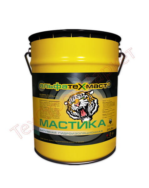 Мастика битумная гидроизоляционная АльфаТехМаст, 5кг
