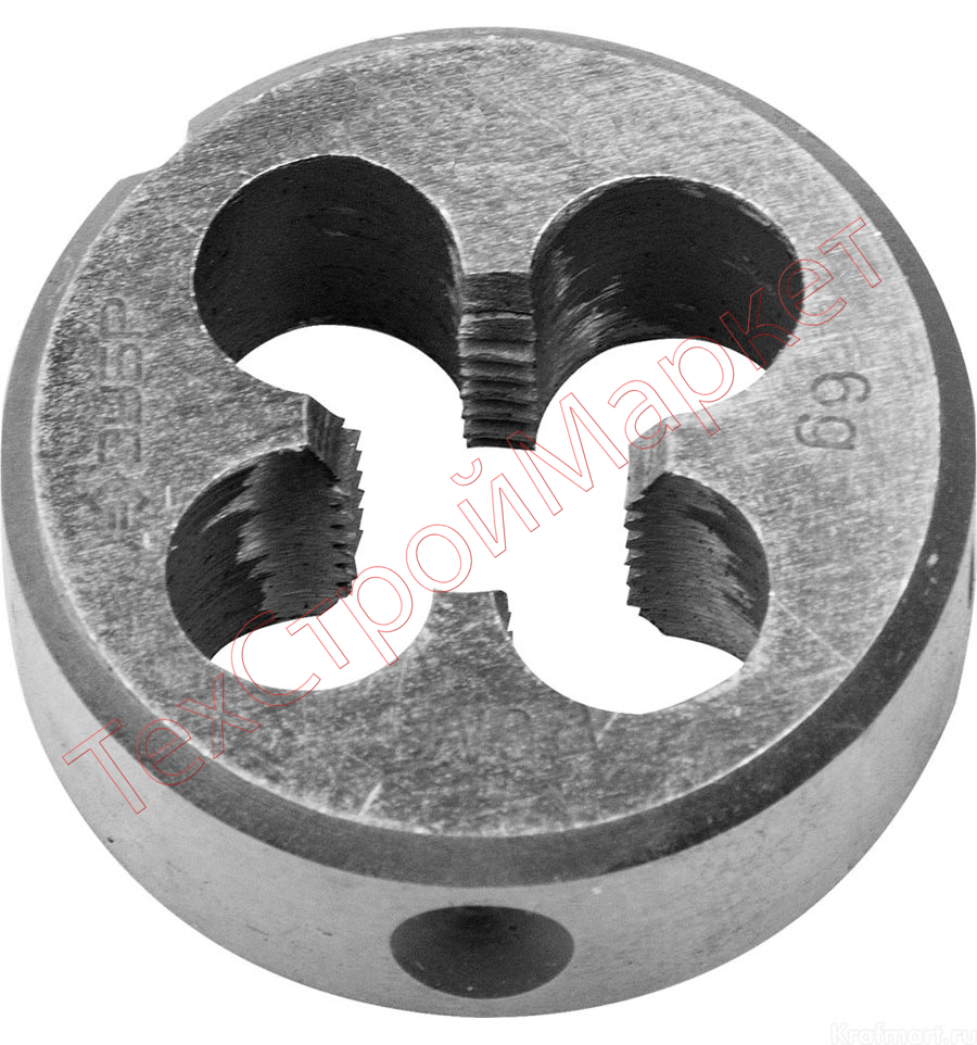 Плашка ЗУБР "ЭКСПЕРТ" круглая машинно-ручная для нарезания метрической резьбы, М10 x 1,5