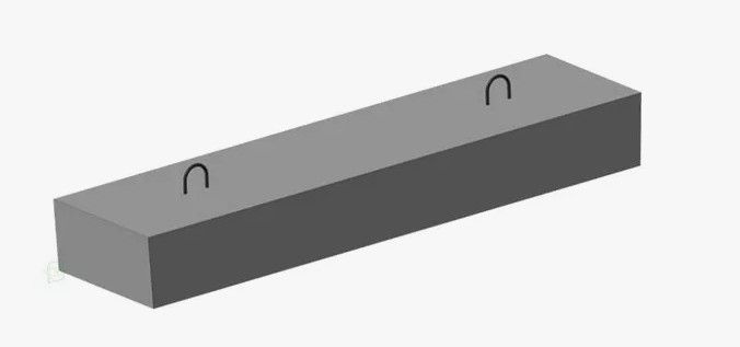 Перемычка плитная 4ПП 12-4п (1160*510*65 мм) Вес 100 кг.