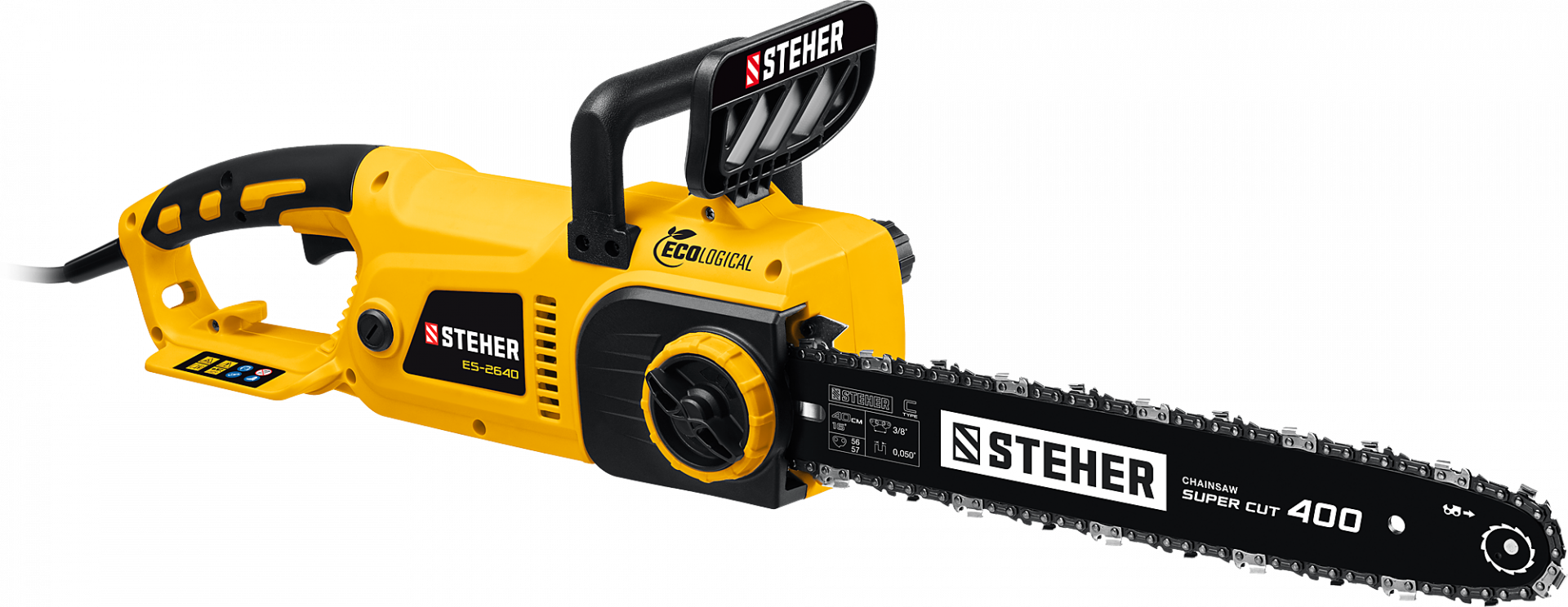 Пила цепная электрическая STEHER 2600 Вт, шина 40 см