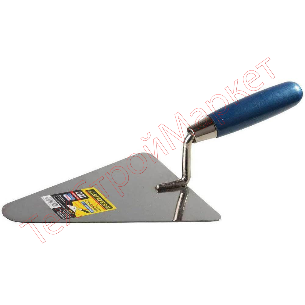 Кельма STAYER "PROFI" , треугольник, нержавеющее полотно, деревянная рукоятка, 200мм