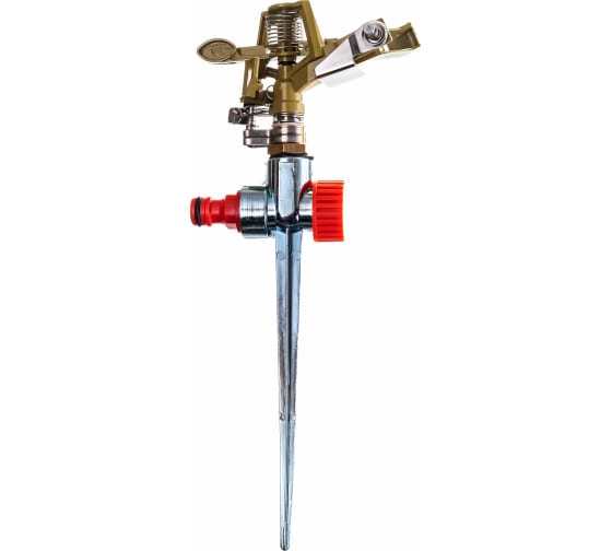 Разбрызгиватель импульсный металл, 180 град,  радиус до 12 метров QUATTRO ELEMENTI 