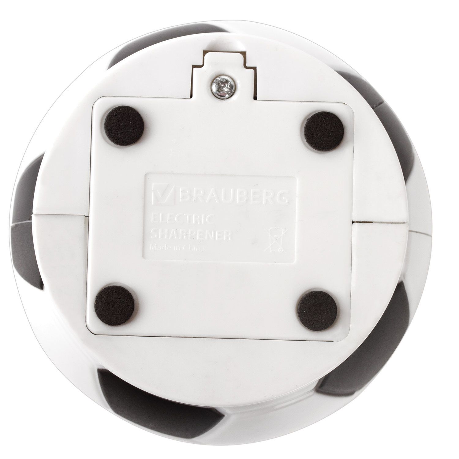 Точилка электрическая BRAUBERG "Football", питание от 4 батареек АА, дополнительное сменное лезвие, 228427