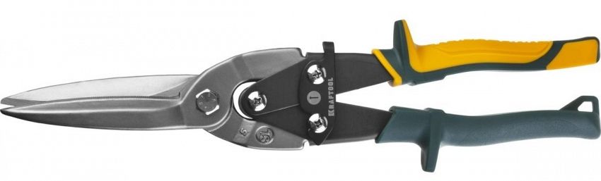 Ножницы по металлу рычажные высокомощные прямые удлинен, прямой проходн рез   Cr-Mo, 290мм KRAFTOOL