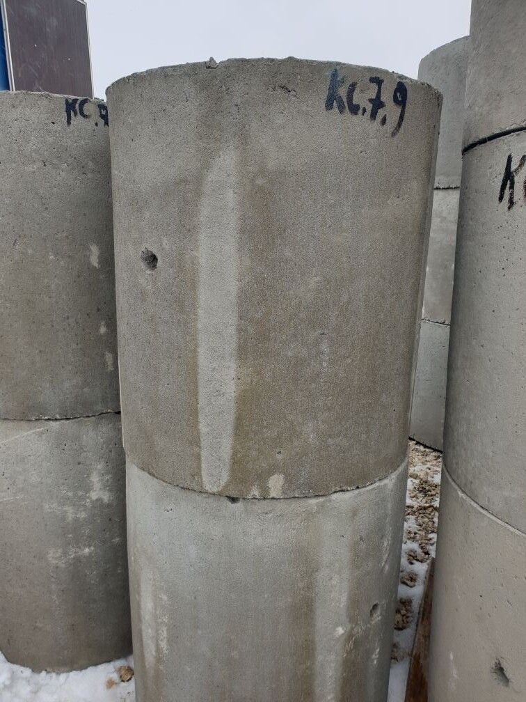 Кольцо колодезное стеновое КС 7-9 (840*840*890 мм) Вес - 360 кг