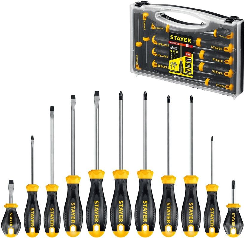 Набор отверток 11 шт Hercules-K11 STAYER
