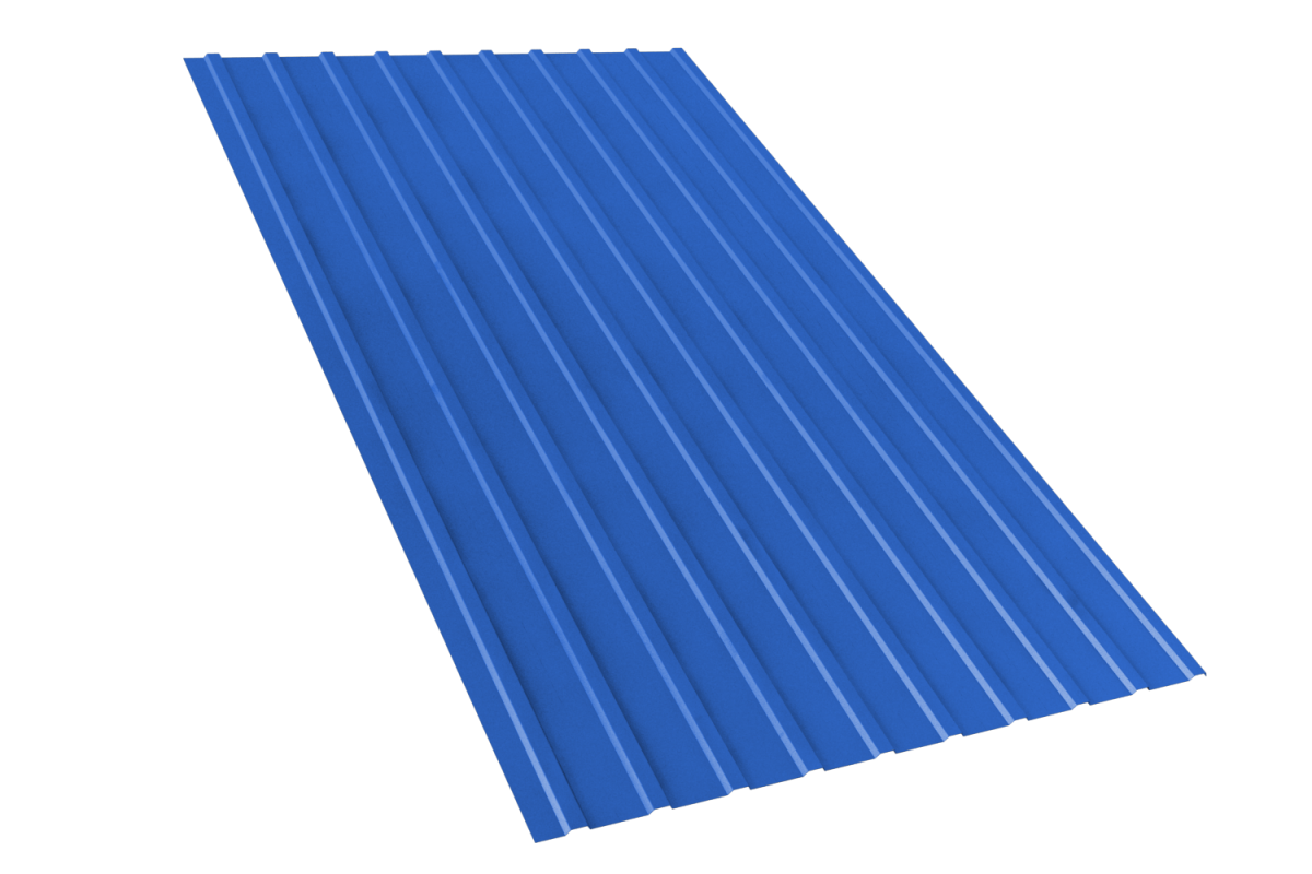 Проф. лист С-8  2,15 м*1,2м*0,4мм - синий  (Ral 5005) 