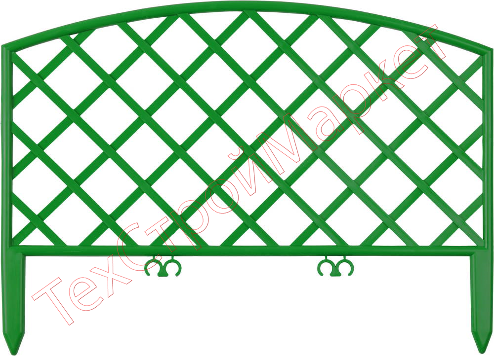 Забор декоративный GRINDA "ПЛЕТЕНЬ", 24x320см, зеленый