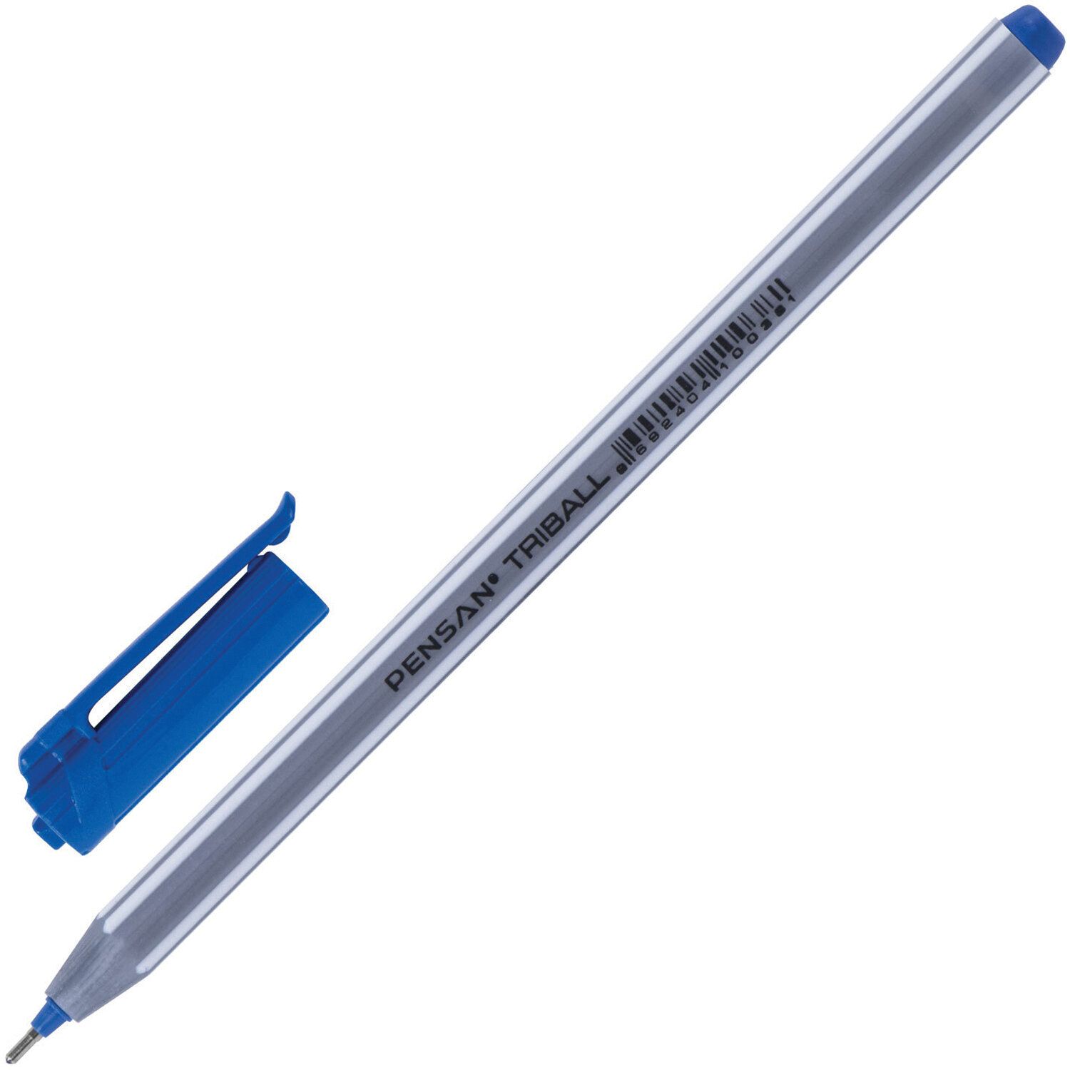Ручки шариковые масляные PENSAN "Triball Colored", НАБОР 4 шт., АССОРТИ, 1 мм, линия письма 0,5 мм, 1003/B4