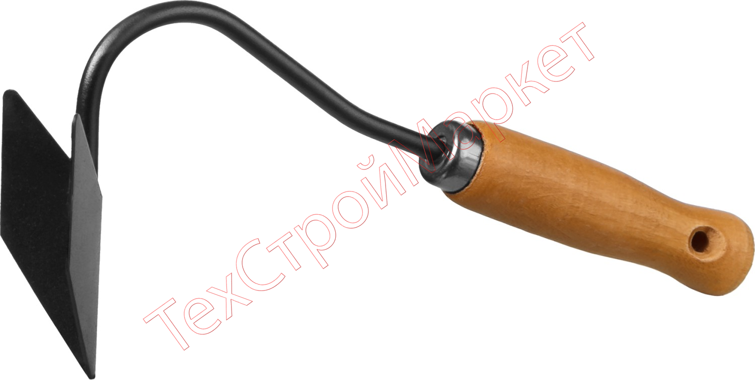 Бороздовичок с деревянной ручкой, 421522, 80х52х295мм "PROLine" GRINDA