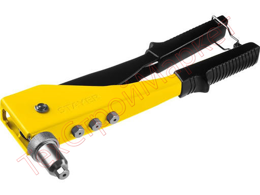 Заклепочник двуручный усиленный, 3.2-6.4 мм - алюминий, Professional  STAYER "HERCULES-64" 