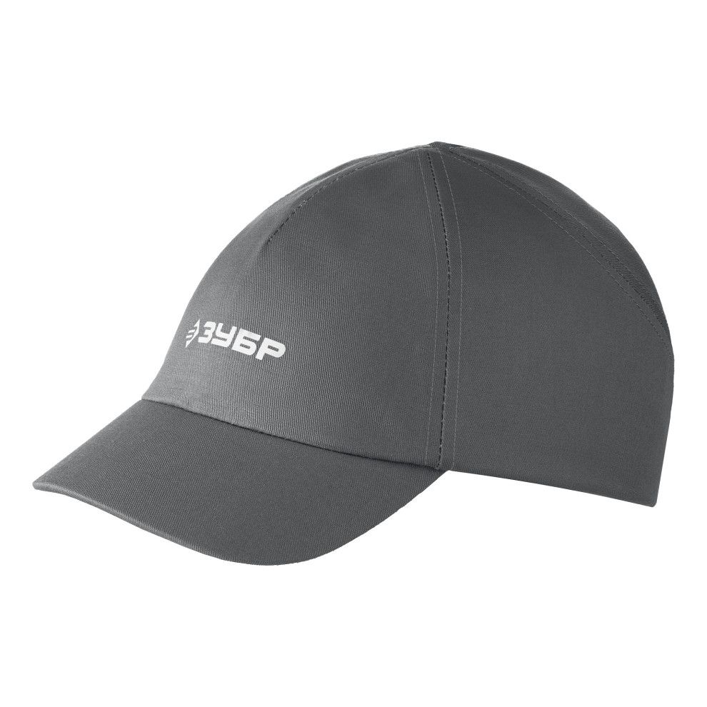 Каскетка защитная, серая, ударопрочный корпус, козырёк укороченный ЛЕГИОНЕР, 55мм, размер от 54 до 59см,ЗУБР