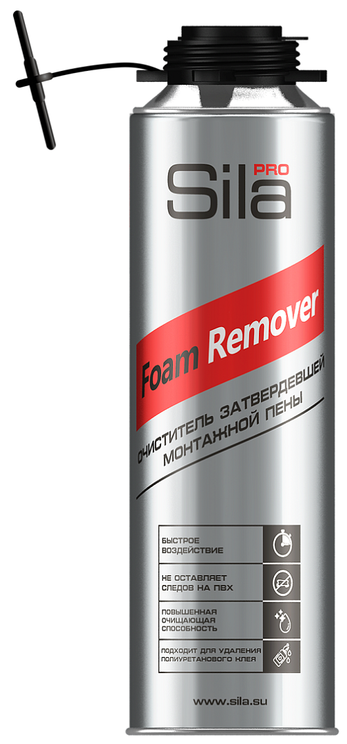 Очиститель застывшей пены 500 мл,SILA PRO Foam Remover