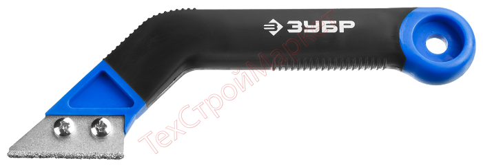 Скребок ЗУБР "ЭКСПЕРТ" по кафелю с карбидным напылением, 2 лезвия