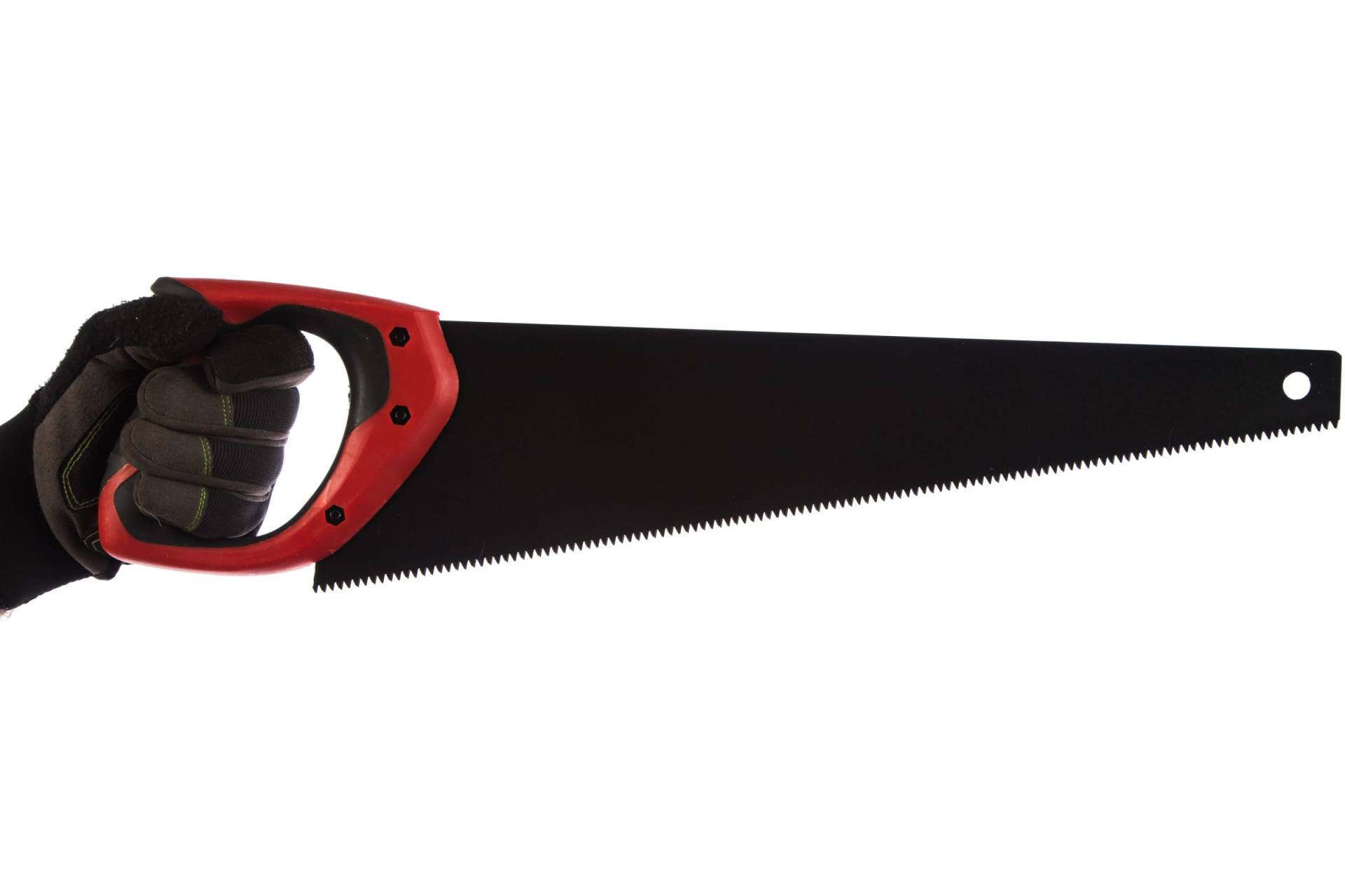 Ножовка по дереву 450 мм, 7-8 TPI, зуб-3D, каленый зуб, тефлоновое покрытие полотна, двухкомпонентная рукоятка Matrix