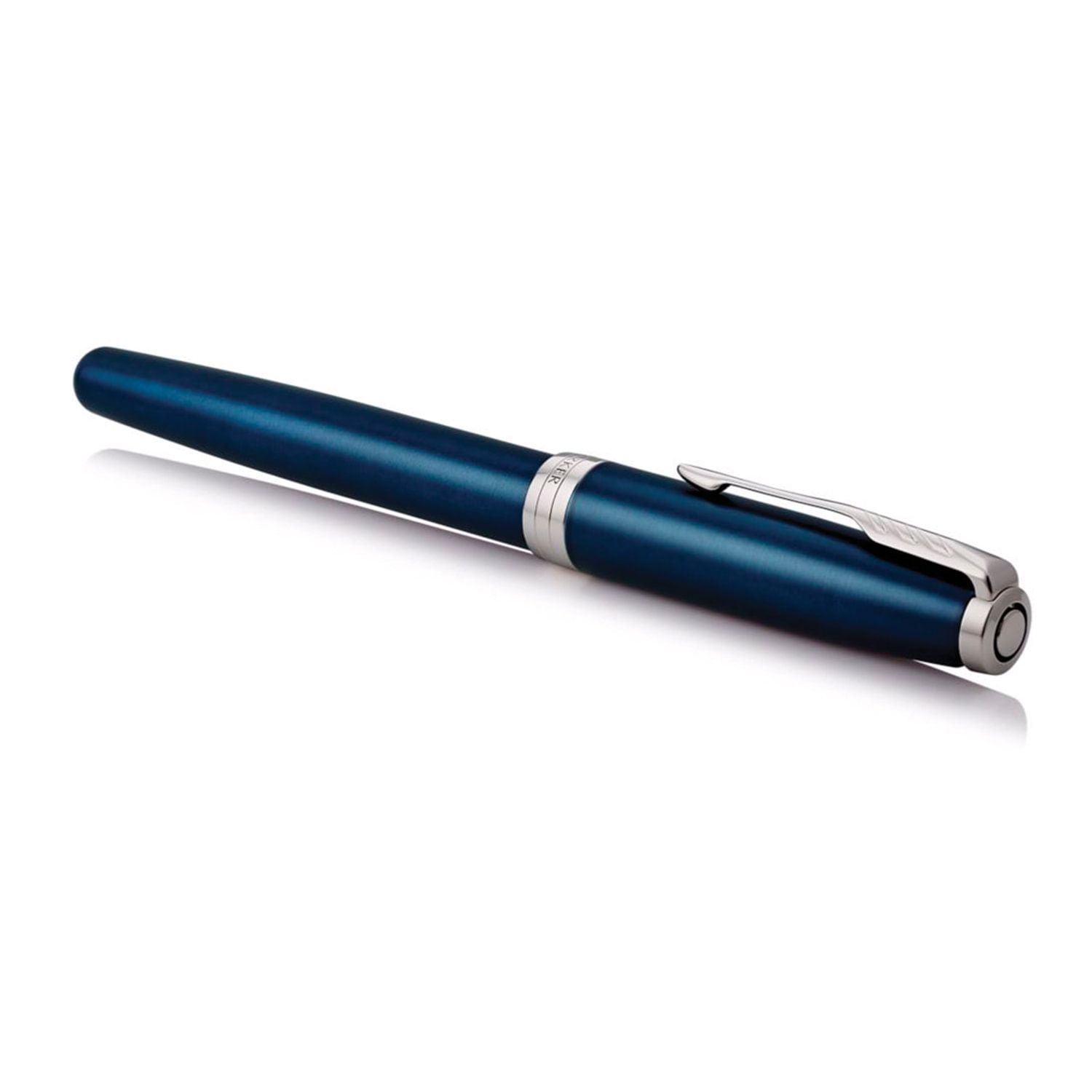 Ручка перьевая PARKER "Sonnet Core Subtle Blue Lacquer CT", корпус синий глянцевый лак, палладиевые детали, черная, 1931533