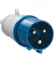 Вилка силовая 220в с землей 32а Iek 023 2Р+РЕ 32А 220В IP44