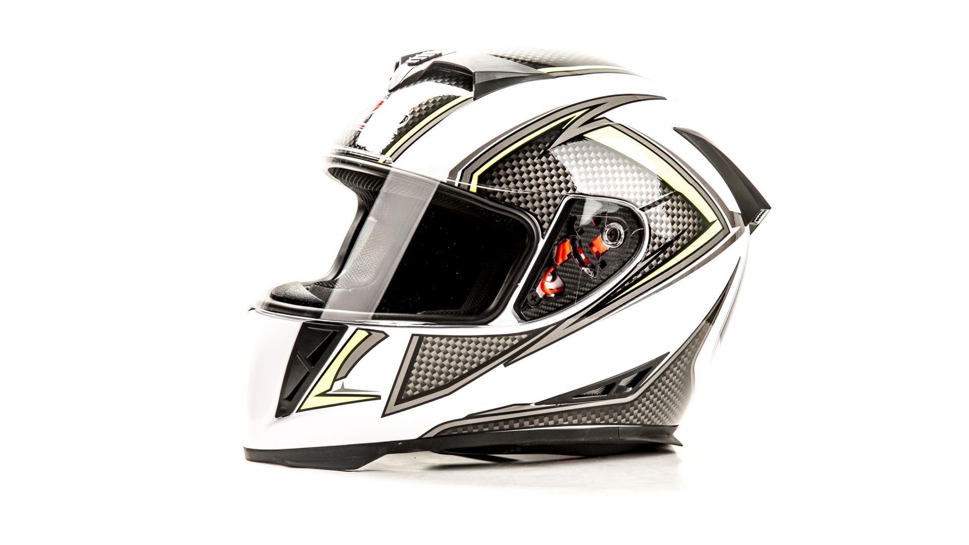Шлем мото HIZER J5311 (M) #2 white/lemon