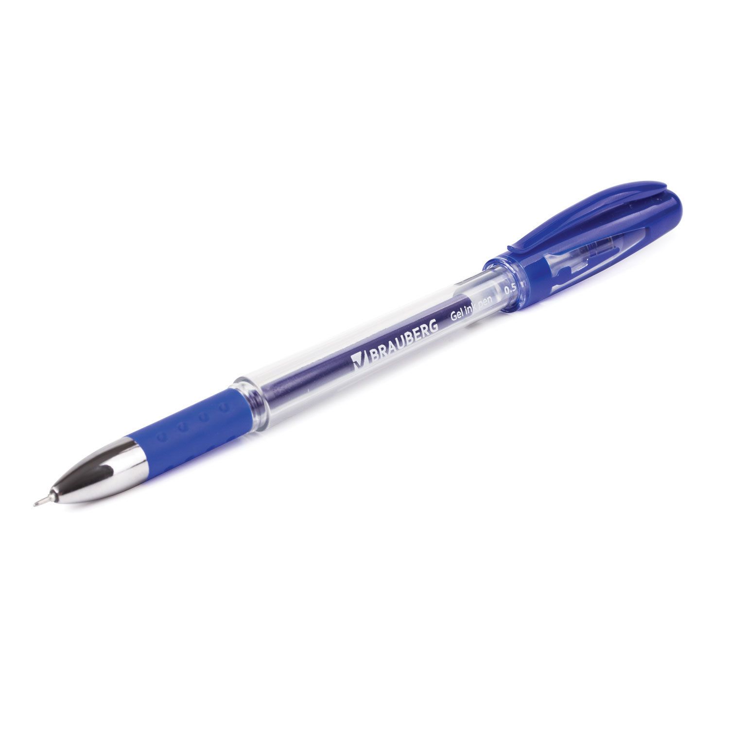 Ручка шариковая масляная с грипом BRAUBERG "Model-XL PRO", СИНЯЯ, узел 0,5 мм, линия письма 0,25 мм, 143249