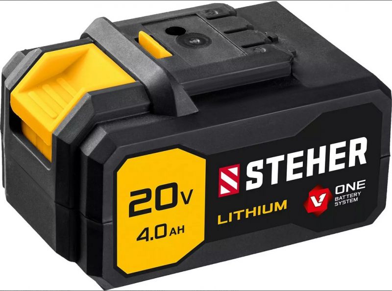 Батарея аккумуляторная STEHER V1-20-4 20В, Li-Ion, 4 Ач, тип V1
