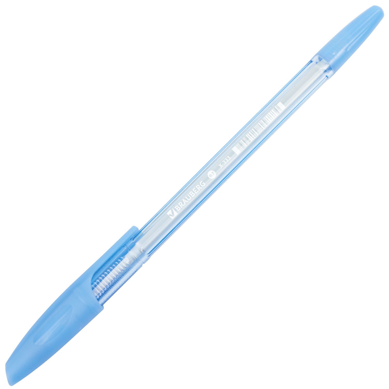 Ручка шариковая BRAUBERG "X-333" PASTEL, СИНЯЯ, корпус тонированованный ассорти, узел 0,7 мм, линия письма 0,35 мм, 142830