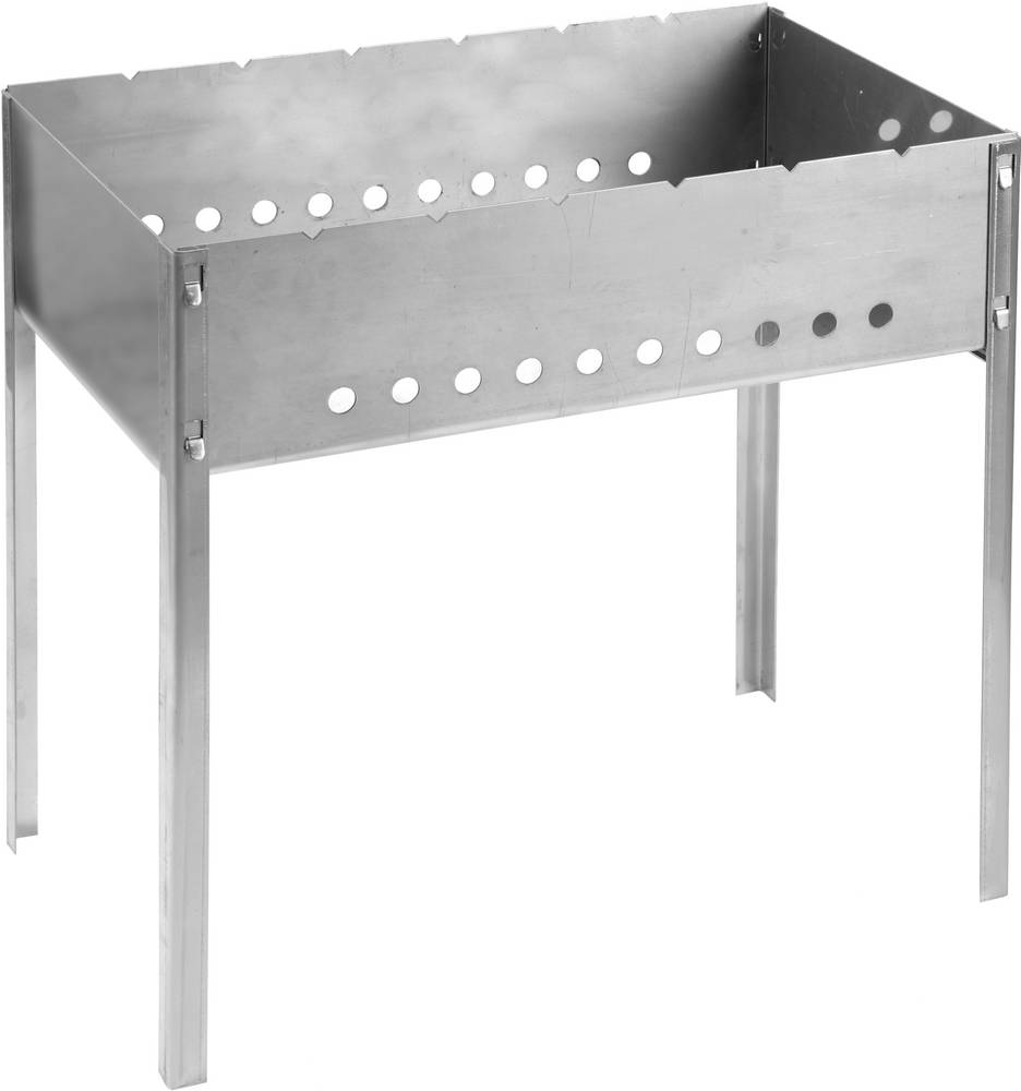 Мангал "BARBECUE", нержавеющая сталь, толщина 1,5мм, 500х300х500мм GRINDA 
