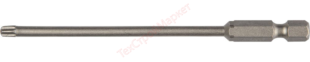 Биты "X-DRIVE" торсионные кованые, обточенные, KRAFTOOL 26125-25-100-1, Cr-Mo сталь, тип хвостовика E 1/4", Т25, 100мм, 1шт
