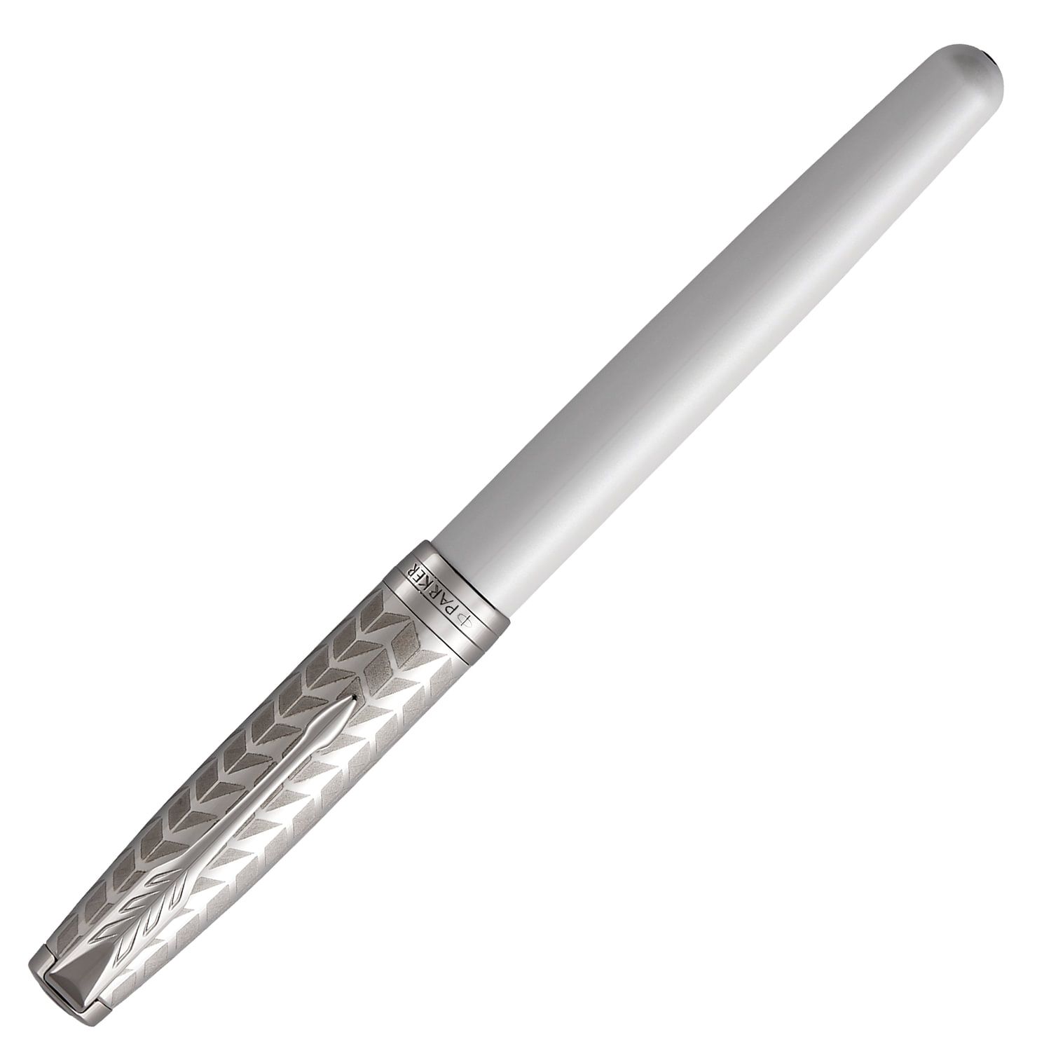 Ручка перьевая PARKER "Sonnet Premium Metal&Pearl Lacquer CT", корпус жемчужный лак, палладиевые детали, черная, 1931547