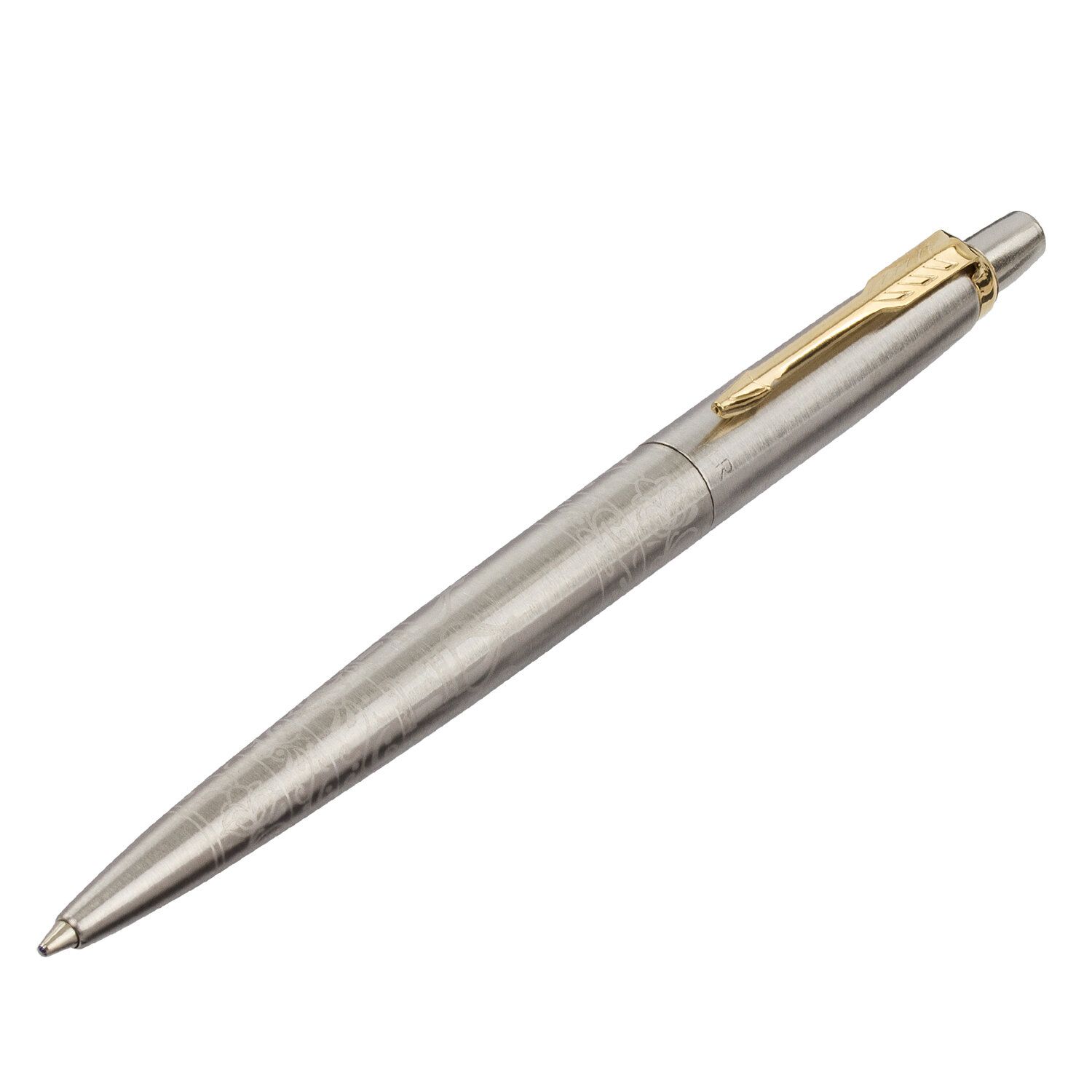 Ручка шариковая PARKER "Jotter SE Russia GT", корпус серебристый, сталь, позолоченные детали, синяя, 2126175