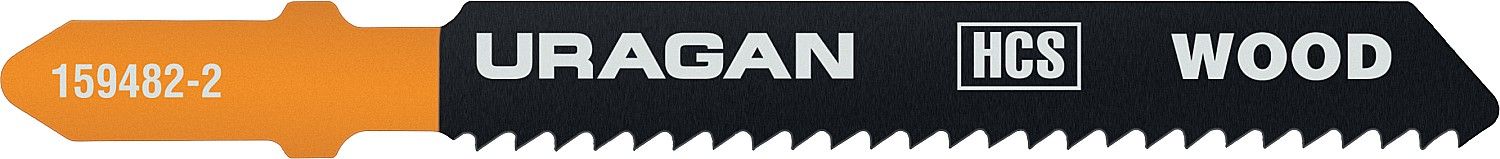 Полотна по дереву, фанере, ДСП, T119B, HCS,T-хвост., шаг 2мм, 75/50мм, 2шт URAGAN