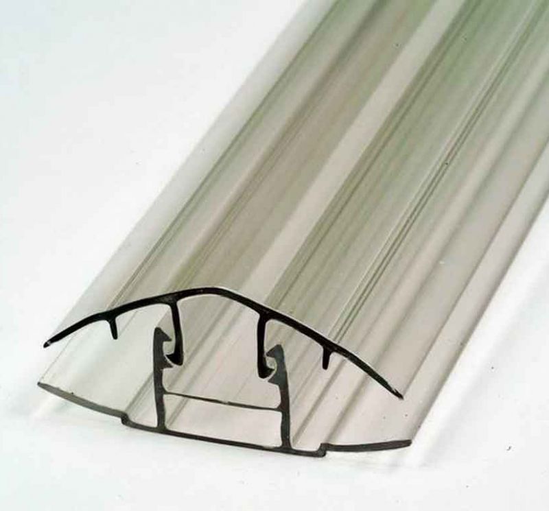 База профиля соединительный разъемный HCP 6-10 мм прозрачный, 6м 