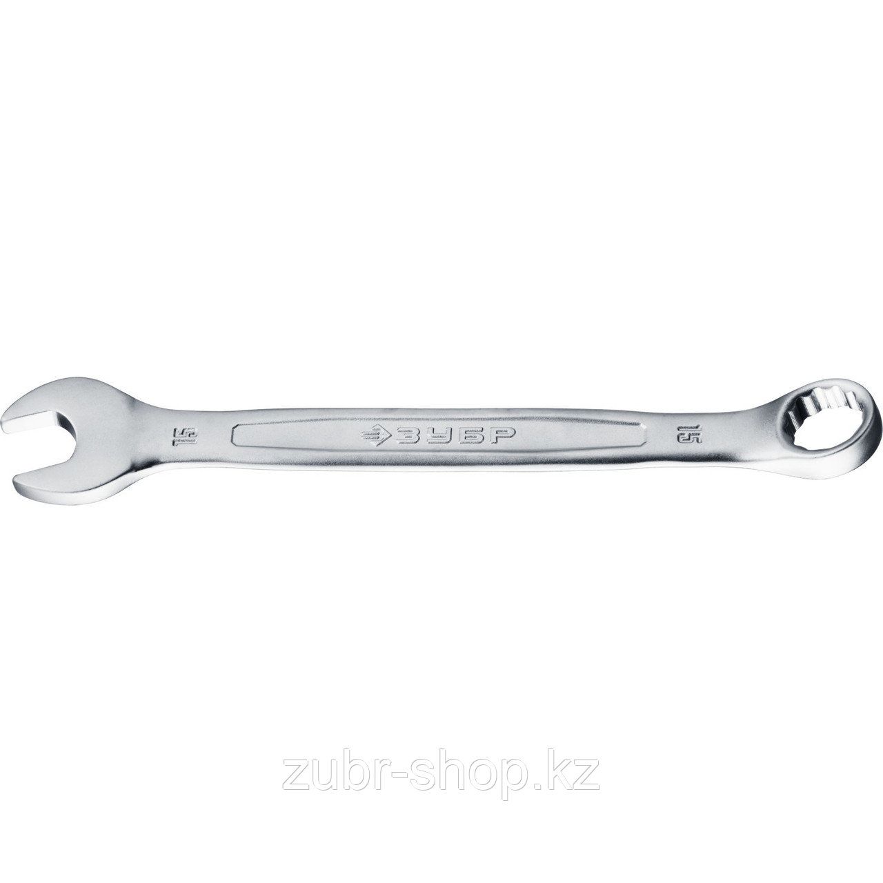 Ключ ЗУБР "МАСТЕР" гаечный комбинированный, Cr-V сталь, хромированный, 15мм